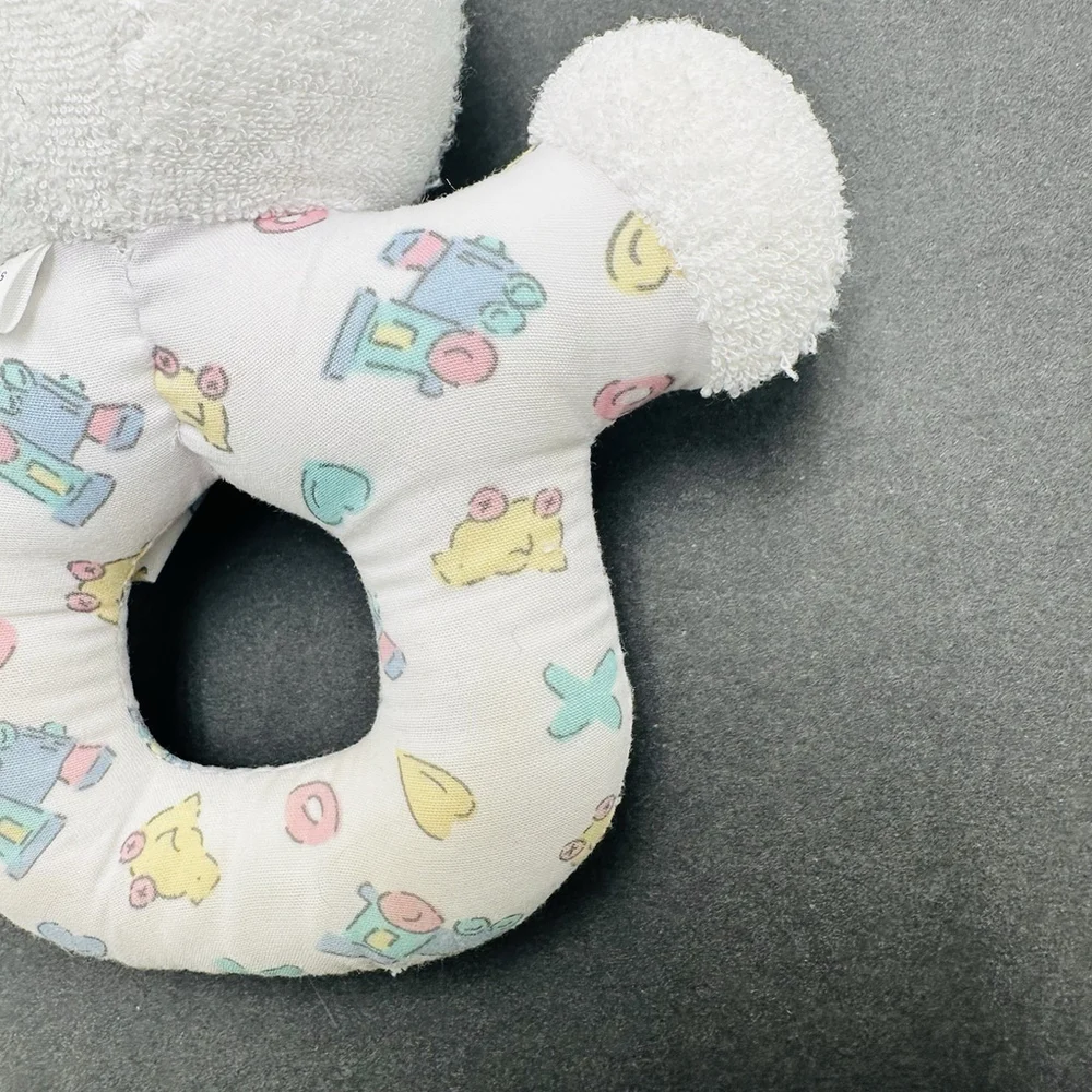 Soft Dreams Bunny Rabbit Terrycloth Rattle McBaby Stuffed Plush 10